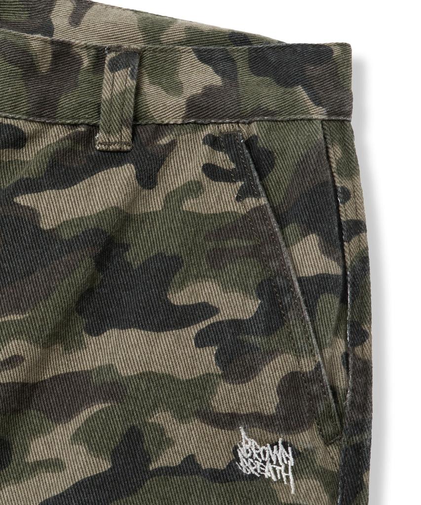 BROWNBREATH Camo Tag Cargo Pants - Green