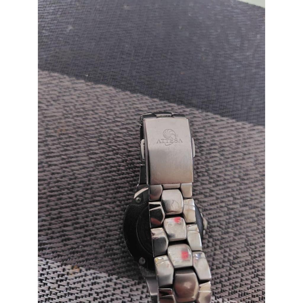 Used Junk CITIZEN Eco-Drive ATTESA radio clock titanium
