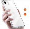 ANTI SHOCK case for IPHONE 16e, CLEAR BACK + TEMPERED GLASS