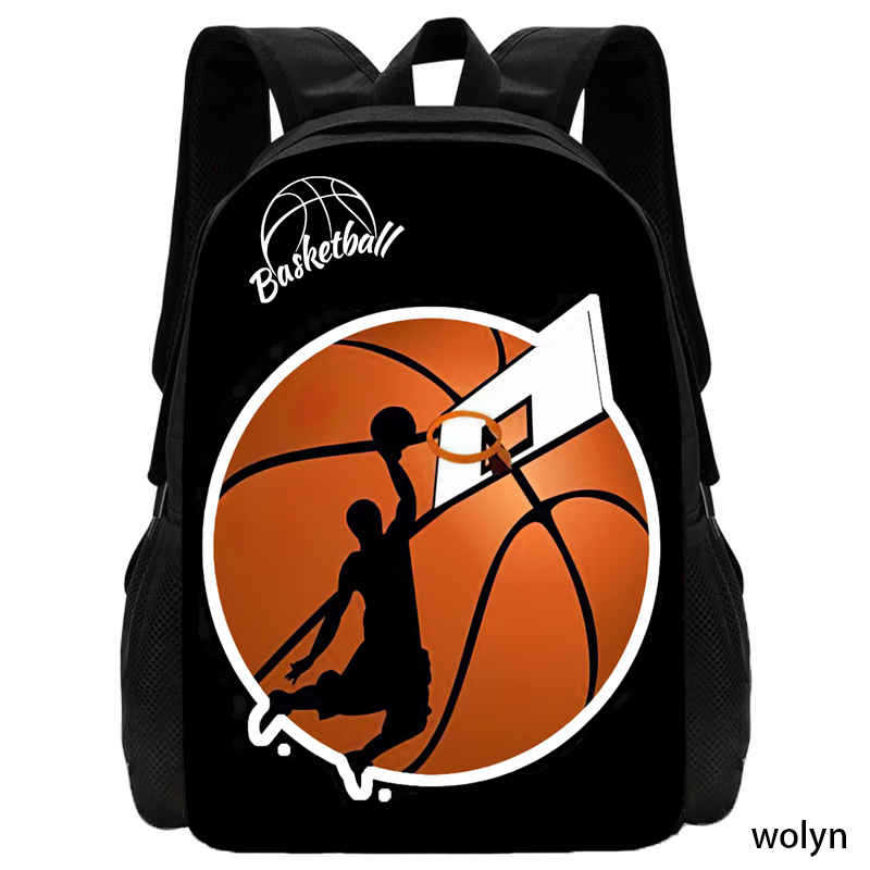 Basketball Basketball School Bag High Definition Printing Multifunctional Cross-Border Backpack