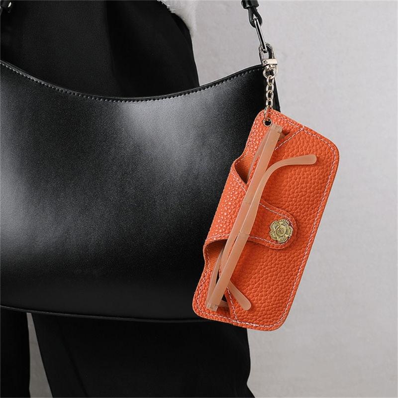 Eyeglasses Case PU Carrying Case Glasses Holder Reading Glasses Case For Women Eyeglass Holder Pouch