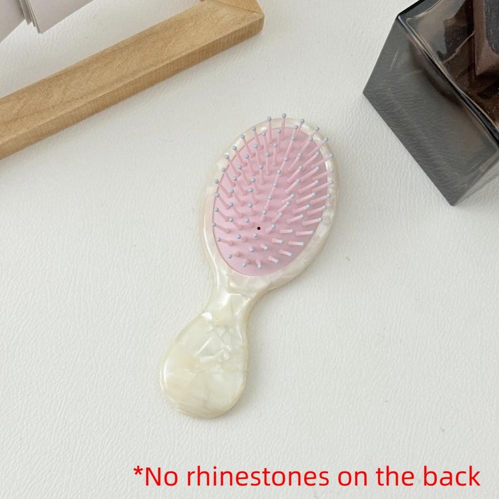 

Fluffy Hair Acetate Air Cushion Comb Rhinestones Hair Styling Tool Elegent Airbag Comb Hair Care Style 2