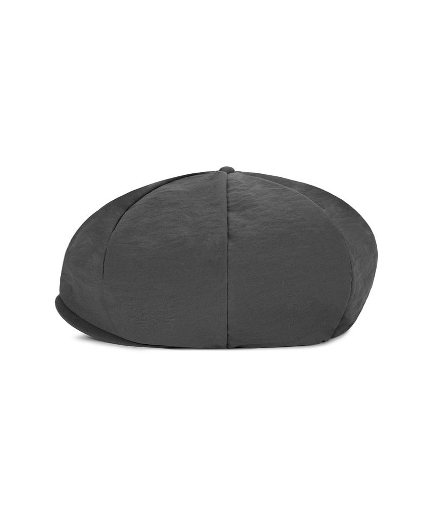 Bajal Va Curved Logo Easy Fit Newsboy Cap Grey