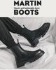 Herren Chelsea Boots im britischen Stil: Herbst/Winter Hohe Martin-Stiefel mit Plus-Samt und dicker Sohle