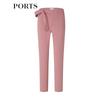 PORTS Women's Ash Rose Pink Slim-Fit Ankle Pants