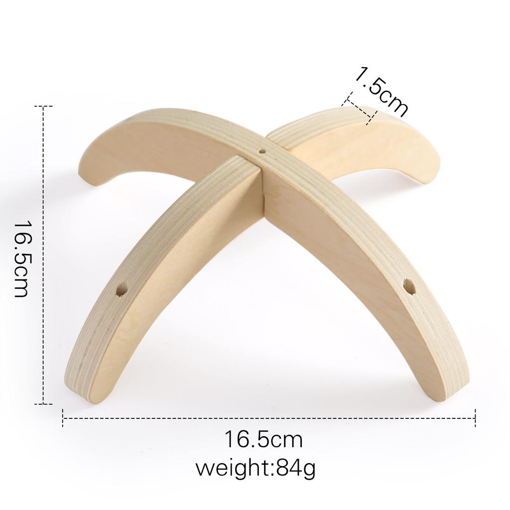 Baby Wooden Bracket Bed Bell 0 6 Months Toy Bracket Accessories Hanging Bracket Soft Mobile On The Bed Baby Room Decoration Crib