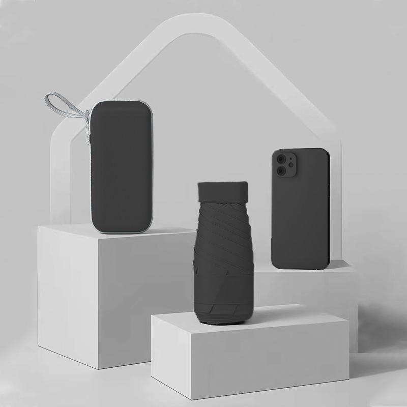 Mini Umbrella Capsule Umbrella Sunny And Rainy Dualuse Rainproof Sun Protection Outdoor Traveling Portable Parasol Umbrella