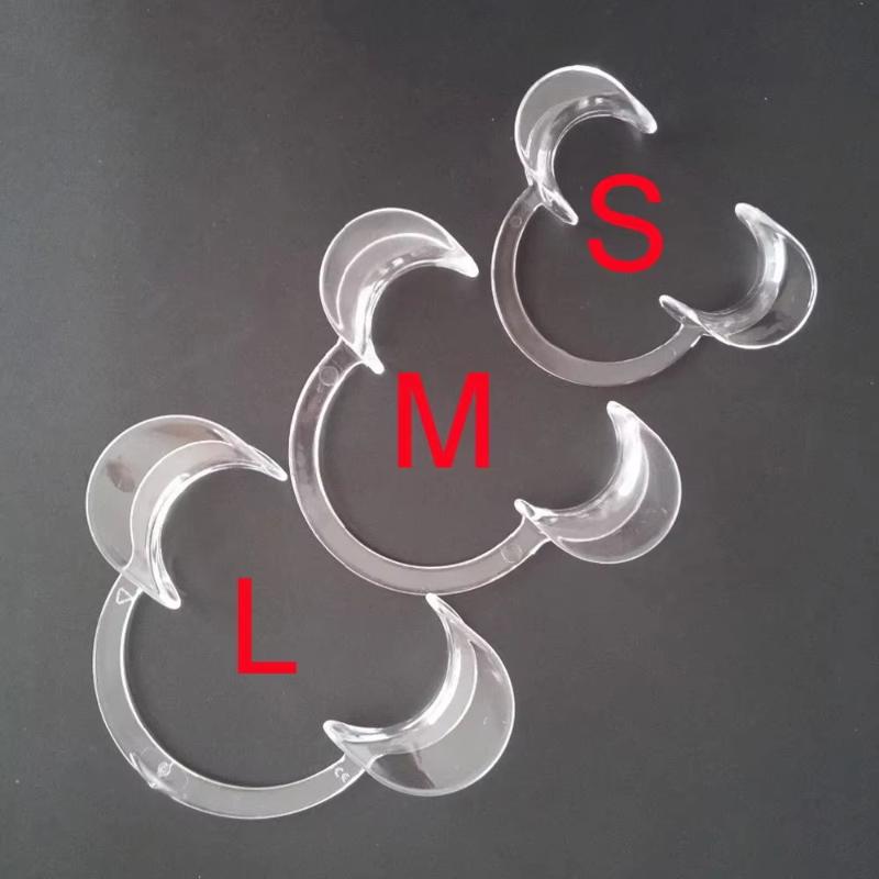 10Pcs Dental Mouth Opener C Shape Plastic Lip Cheek Retractors Intraoral Cheek Lip Opener Dentistry Tool
