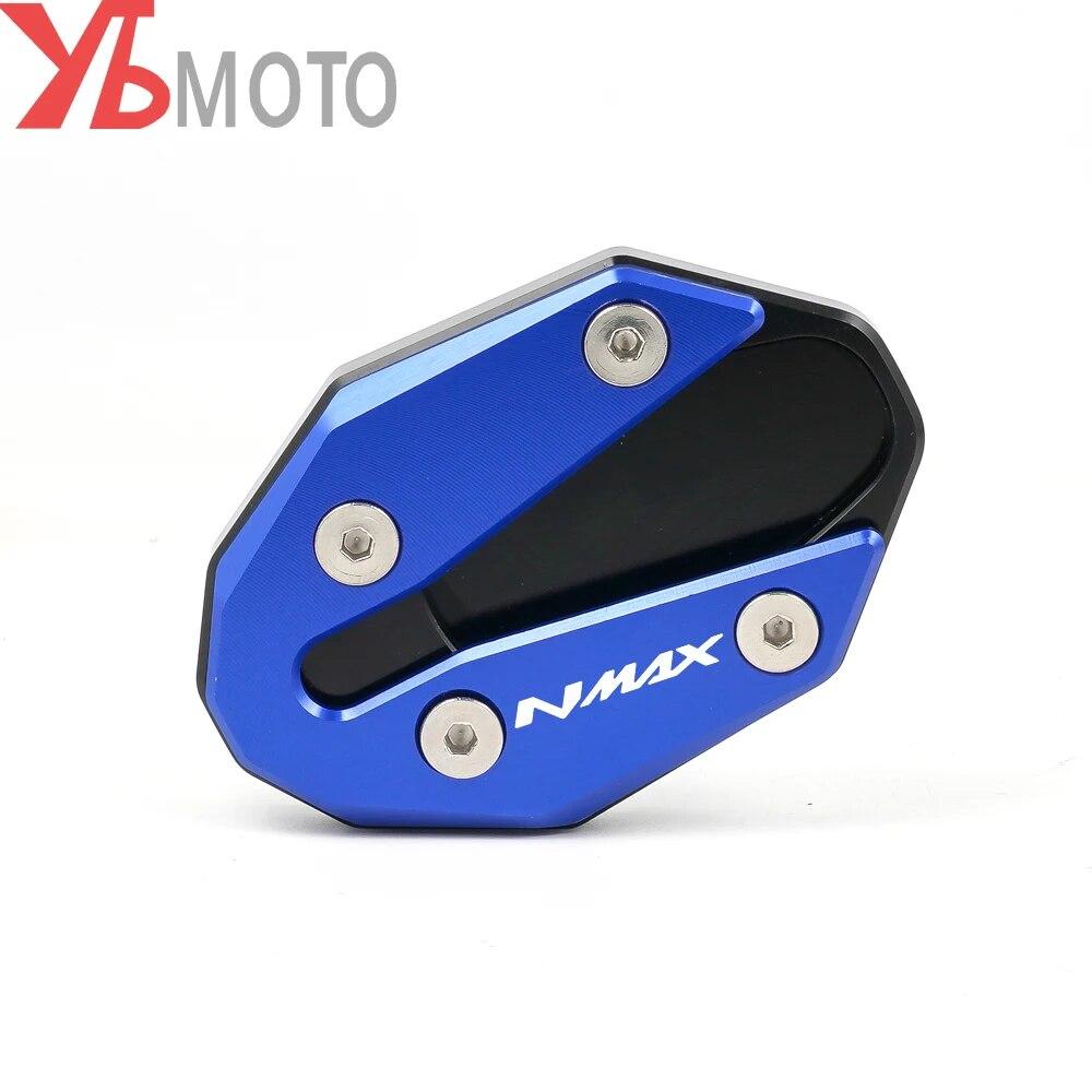 Logo 'NMAX' for YAMAHA NMAX155 NMAX125 NMAX 155 125 Motorcycle CNC Side Stand Enlarger & Kickstand Column Auxiliary