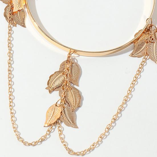 Brățară cu deschidere reglabilă cu braț subțire Accesorii pentru brățară din frunze boeme
