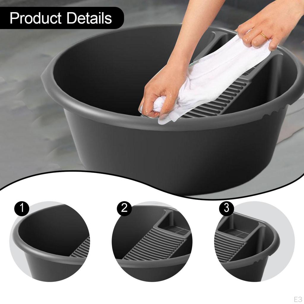 Washboard Basin Cleaning Home Bathroom Washroom Hand Wash Board Laundry Washtub for Towels