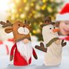 Adorable Plush Christmas Decoration Rudolf Doll With Antlers Perfect For Holiday Cheer