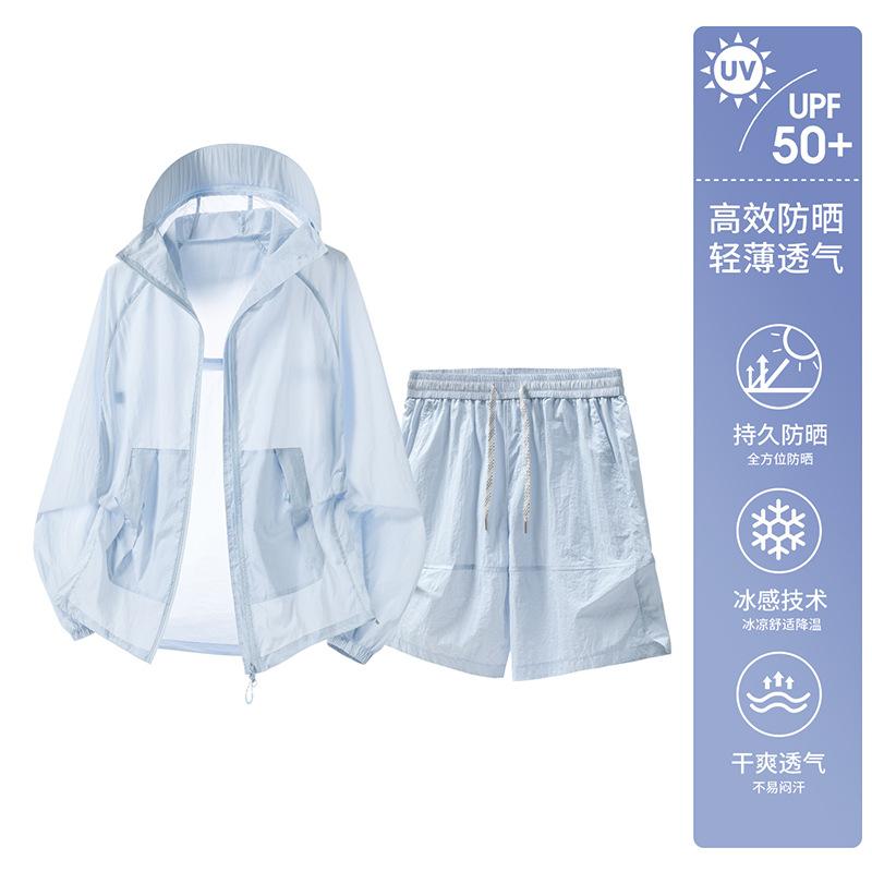 Outdoor sunscreen clothing for women 1011 summer new UPF10 + breathable loose large size sunscreen clothing thin jacket for men