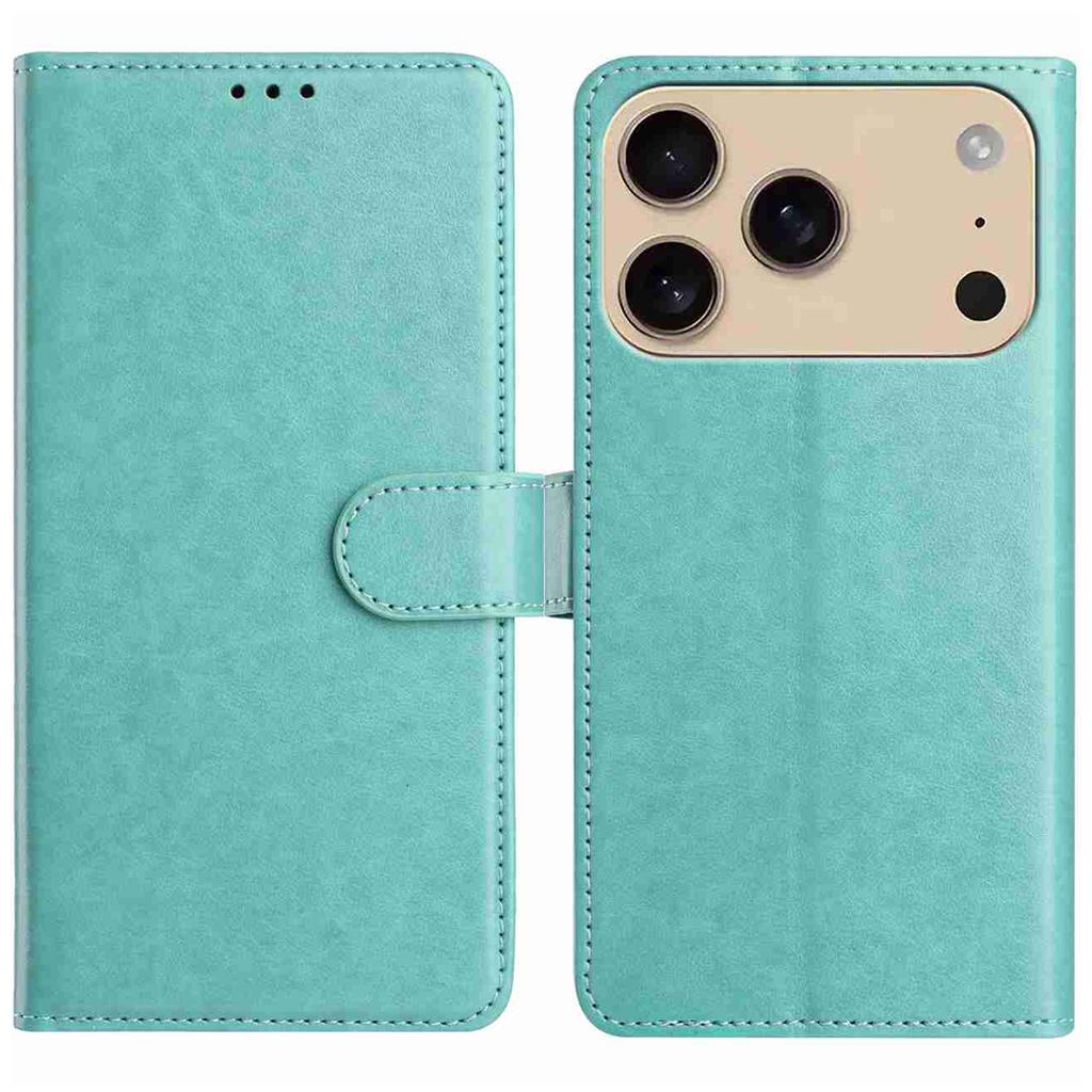 For iPhone 17 Pro Max Wallet Phone Case Stand PU Leather Folio Flip Cover with 8 Card Slot