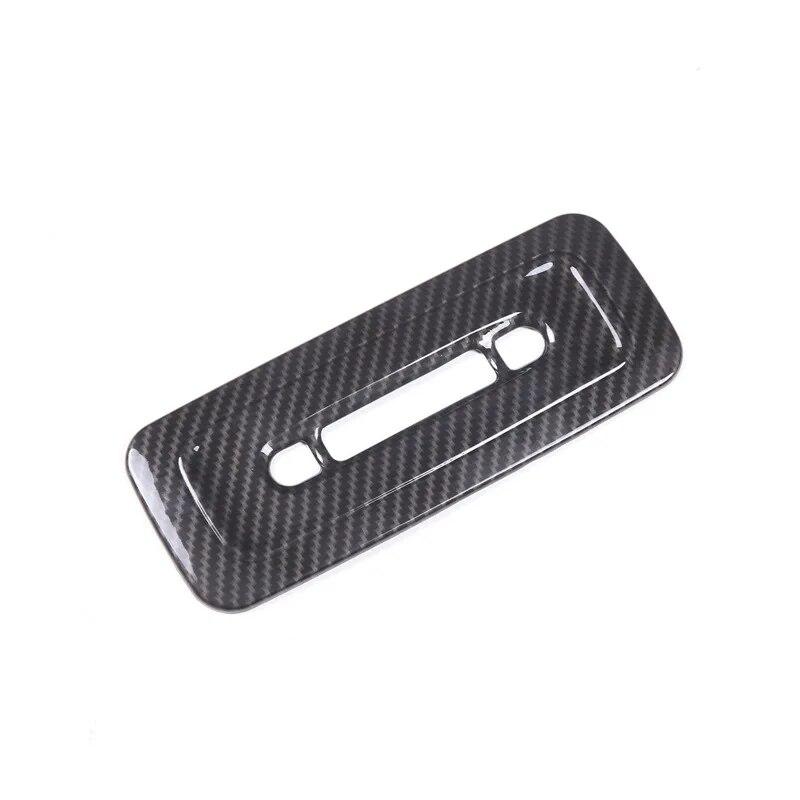 Carbon Fiber Style Car Rear Reading Light Frame Decorative Sticker Fit For Toyota Tundra 2022-23 Auto Interior Accessories