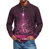 Men's Casual Style Solid Color Loose  Shirt Long-sleeved Top