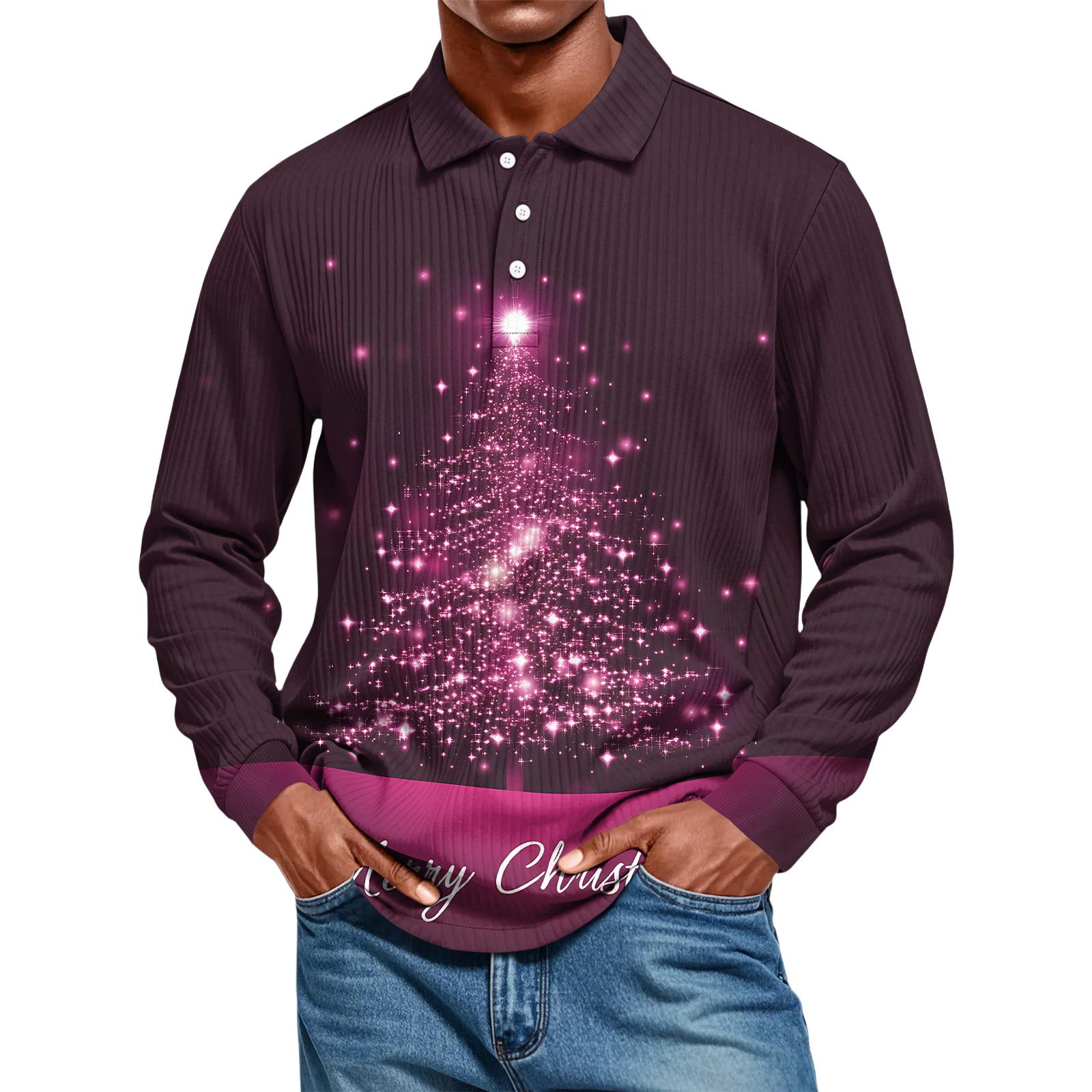 

Мужская повседневная рубашка свободного кроя однотонная с длинным рукавом L фиолетовый