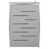 Vidaxl 4 Bin Waste Bin Cover, 276.5X77.5X112.5 Cm, Steel