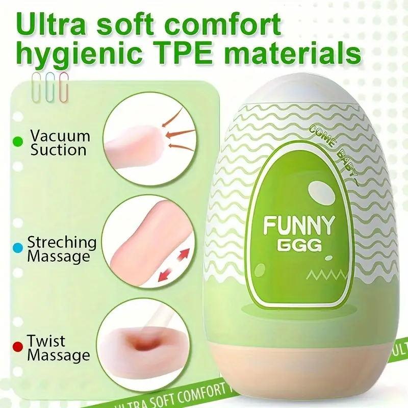 Mini Portable Masturbation Egg Cup Realistic Vagina Beginner Soft Masturbation Cup Penis Massager Stimulator Sex Toys for Man