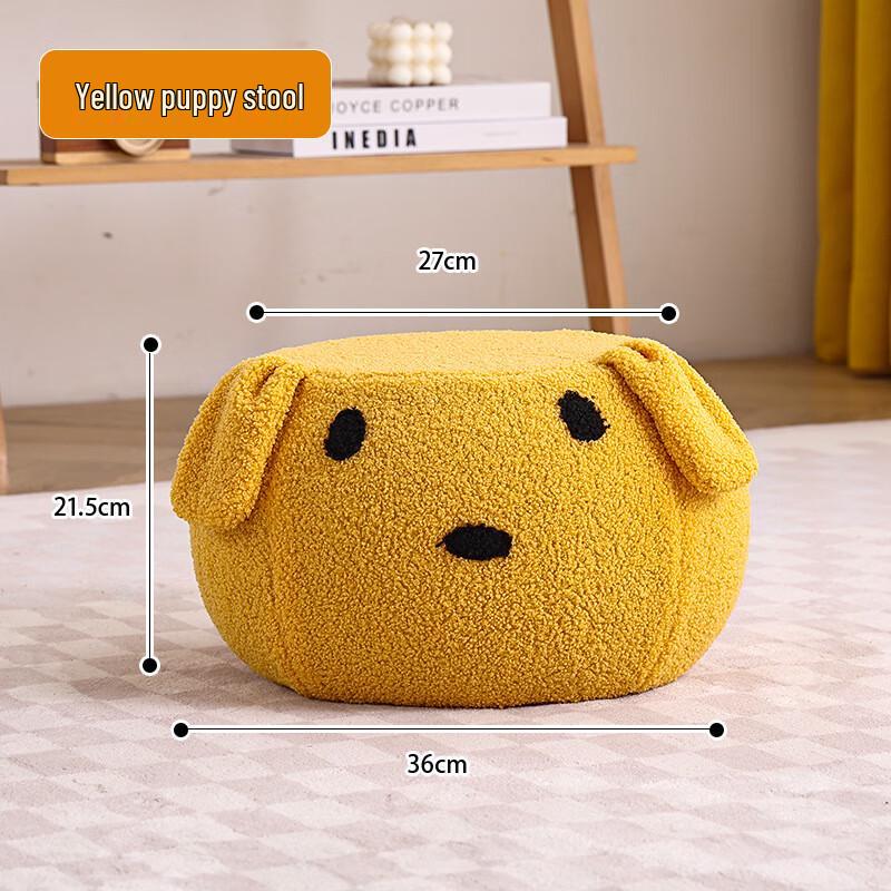 You Shu Sherpa Fleece Dice Ottoman