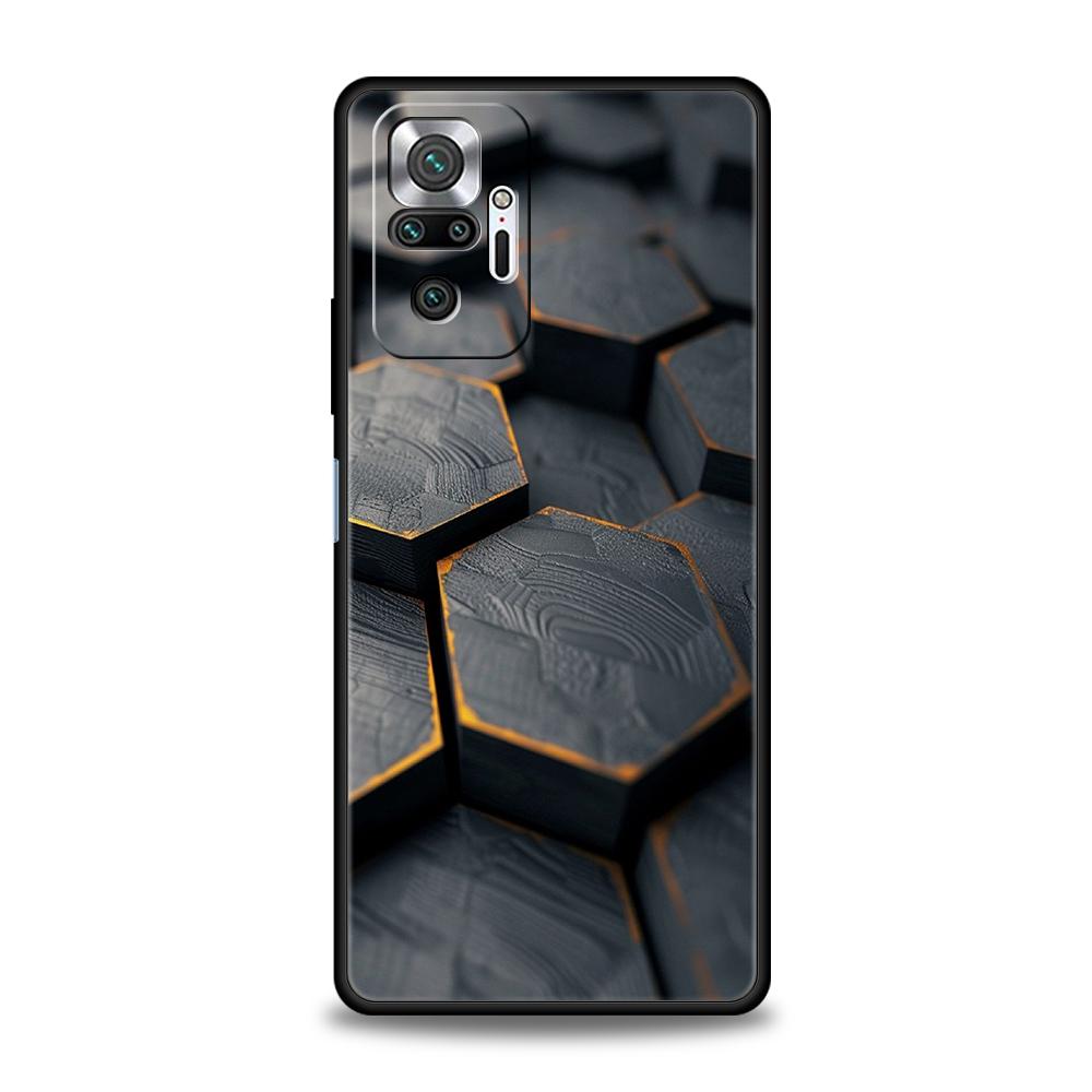 

Fashion White Honeycomb Building Block Phone Case for Redmi 14C 10C Note 14 13 12 10 11 Pro Plus 7 8T K40 K50 Pro Soft TPU Shell Redmi Note 12 5G