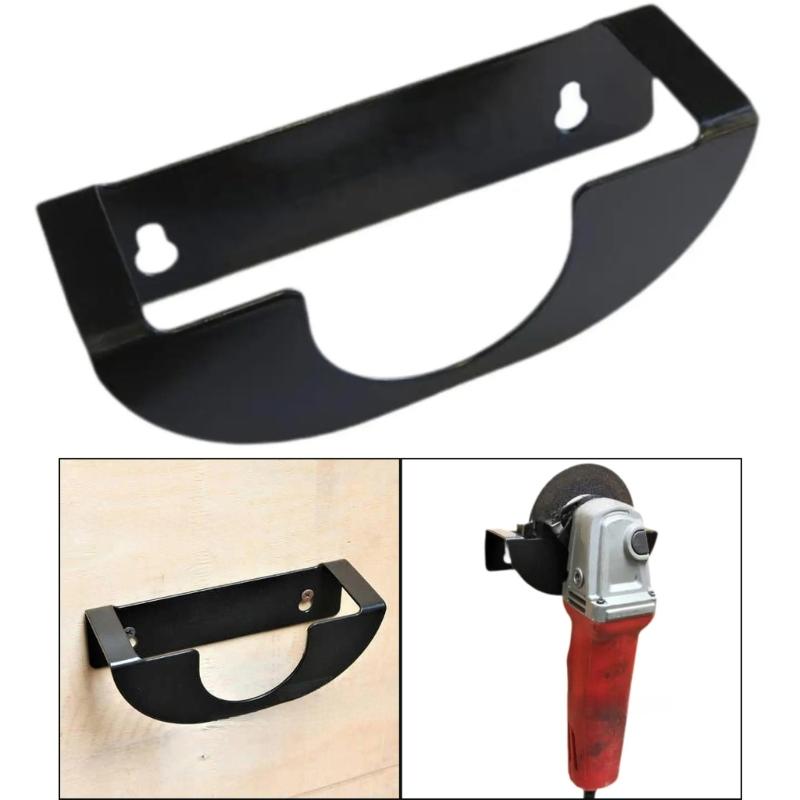 Space Saving Angle Grinder Bracket Wall Mount Polisher Cutter Hanger Rack for Securely Hanging Power Tool in Workshops