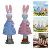 Seasonal Rabbit Sculpture Durable Resin Accessory Seasonal Home Ornament Ideal For Easter Gathering And Display