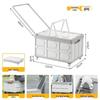 Folding Storage Box with Wheels and Pull Rod