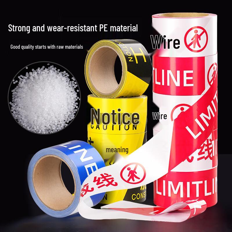 Red-White Safety Warning Barrier Tape