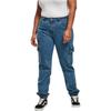 Pantalon Cargo Femme - Urban Classics - Organic Stretch Denim - Bleu - Fitness - Multisport