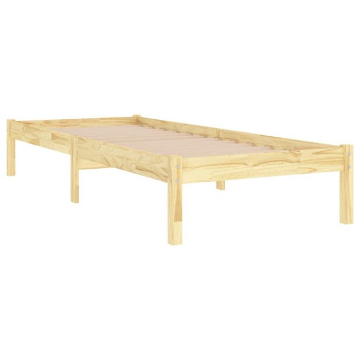 VidaXL Cadre de lit Bois massif 90x190 cm Simple 809982