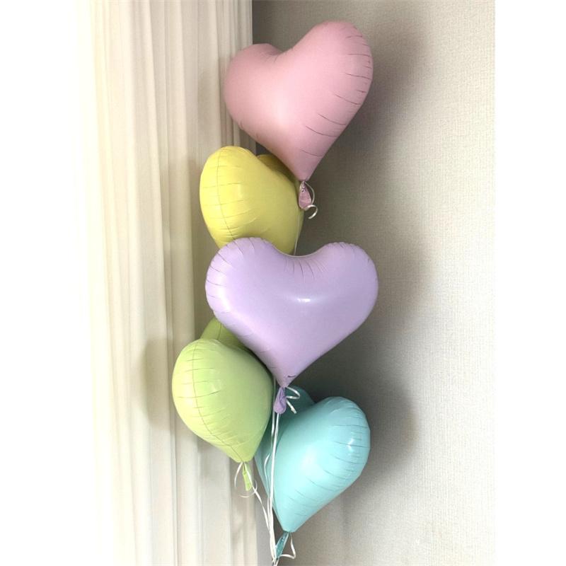 5pcs 20inch Herat Balloon Happy Birthday Valentines Day Aluminum Foil Balloons Globos For Wedding Birthday Party Decorations