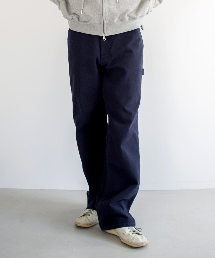 Paseleu Washed Duck Cotton Painter Pants [Navy]