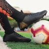 Youth children's sneakers grinding nails leather feet campus sports training women's high-top football shoes men's game 2025 broken