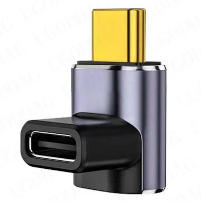 SUNROZ OTG 90° Type-C Adapter (mom/dad) 40Gbps, 100W, USB 4.0, 8K, Metal (A485820)