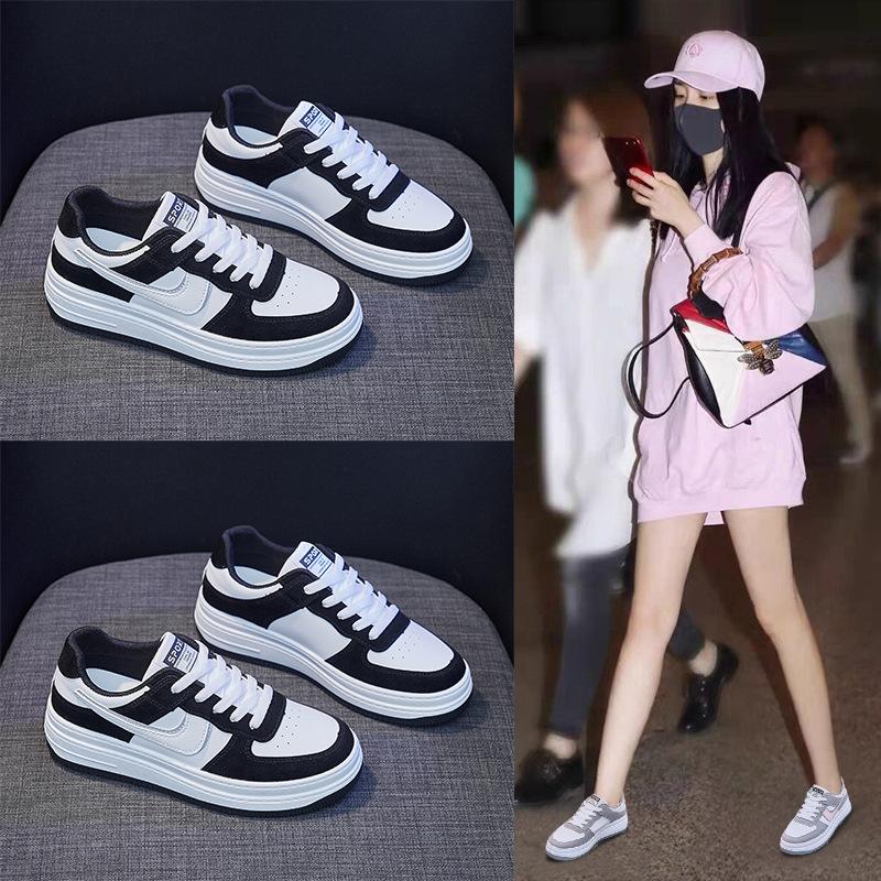 Women's Spring New Korean Style Shoes for Women's Trendy Students' Flat-soled Running Breathable Casual