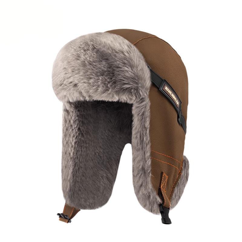 Pălărie Lei Feng Bărbați Iarnă Catifea Căldură Ciclism Mașină electrică Steaua în cinci colțuri Protecție împotriva frigului Nord-Est Pălărie din piele din bumbac Iarnă