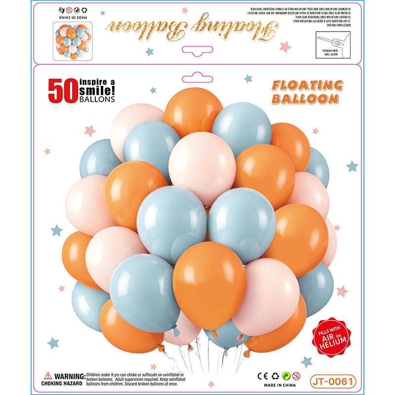 50-teiliges mattes Ballon-Set zur Geburtstagsfeier-Dekoration