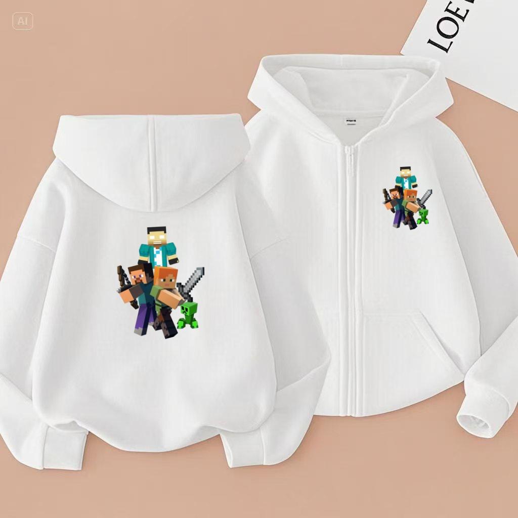 Children's Hoodies with Zippers,jackets,cartoon and Anime,sportswear for Boys and Girls Aged 3 to 12, Sports Jackets and Hoodies
