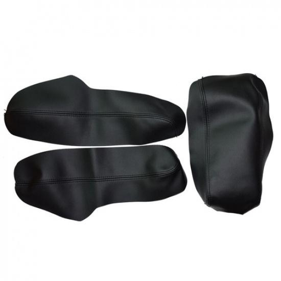 3 Pcs Leather Center Armrest Box Case Cover Trim For Honda Civic 2016/2017/2018