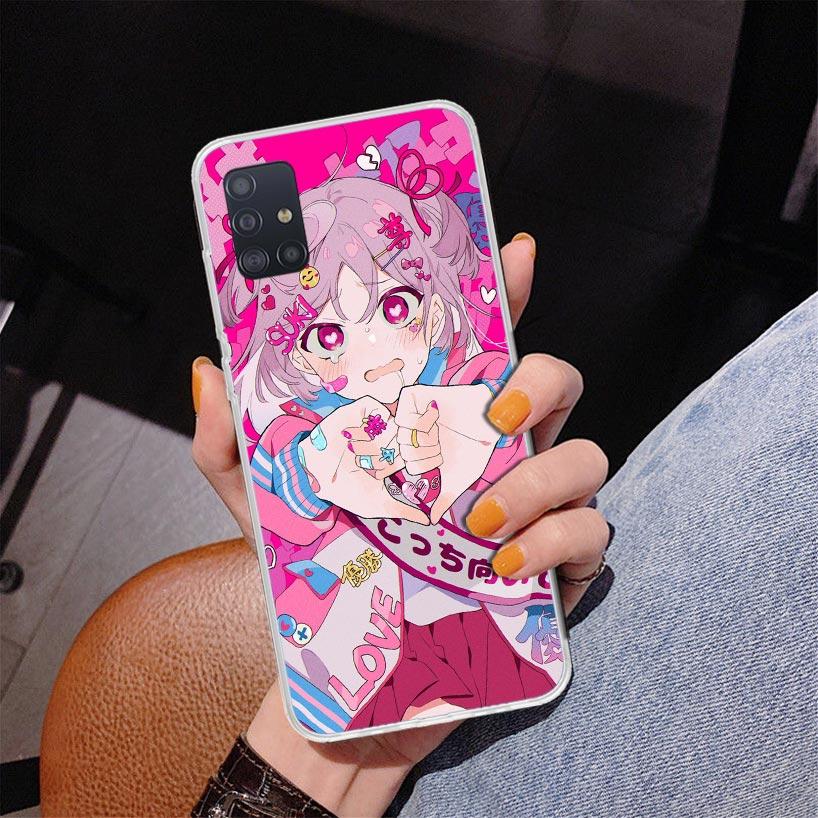 Cute Anime Girl INS Phone Case For Samsung Galaxy A52 A32 A22 A12 A51 A31 A50S A30S A20S A10S Note 20 Ultra 10 Plus S10 A72 A71