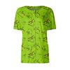 Women's Short Sleeved Patterned Pockets, Work Print Stand Up Collar, Single Breasted Protective Clothing, Cardigan Jacket, Top