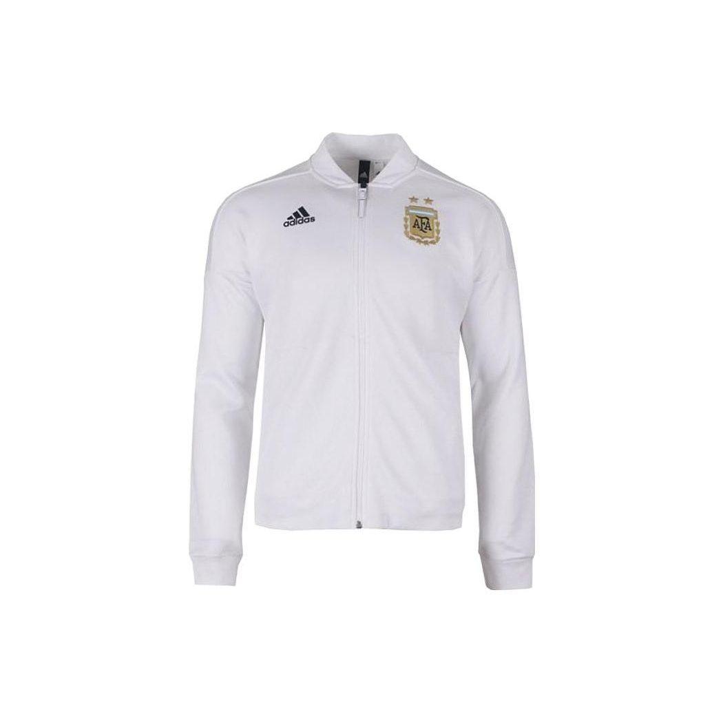 Adidas Куртка унисекс приталенного кроя с логотипом и воротником-стойкой, белая CE6667 M