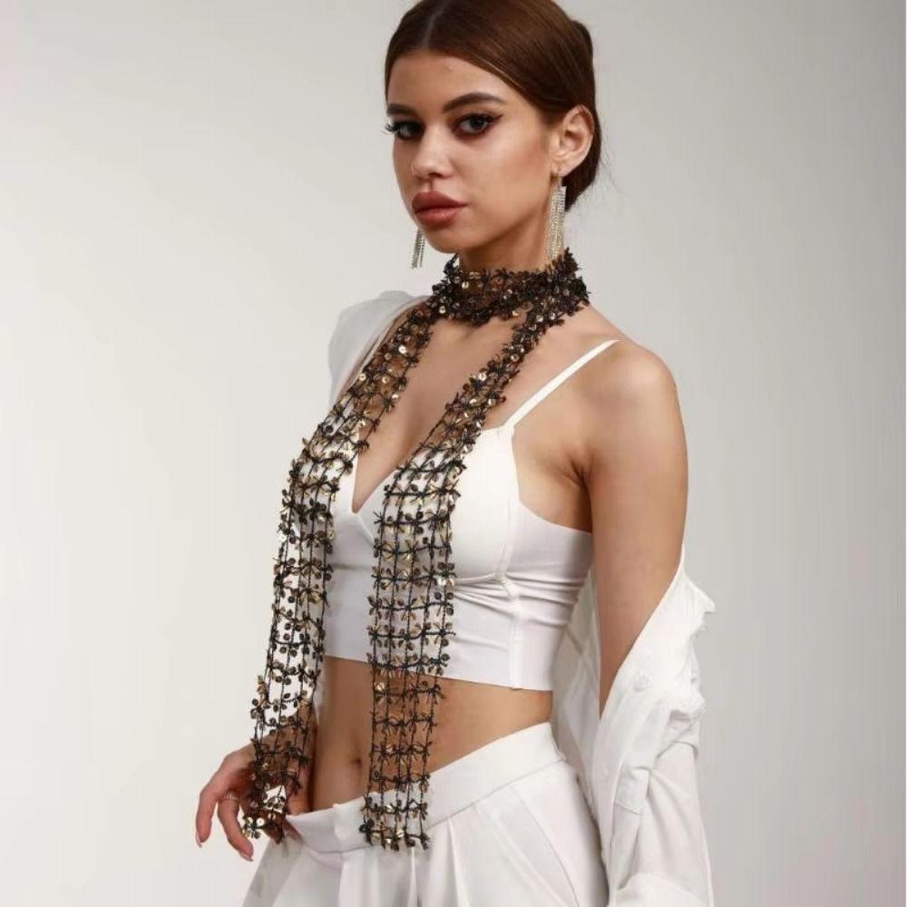 Adjustable Belly Dance Belt Handmade Sequin Waist Chain Belly Dance Accessories