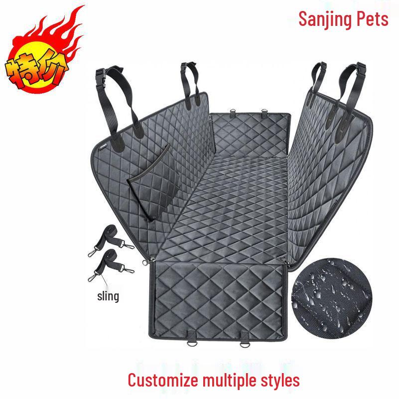 Duża wodoodporna mata samochodowa dla zwierząt - Oddychający, zdejmowany hamak dla kotów i psów