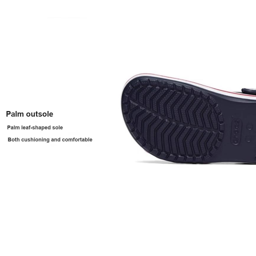 Crocs Bayaband Clog Casual Versatile Non-Slip Shock Absorbing Durable Sandals Kids clogs Black Red White 207019-410