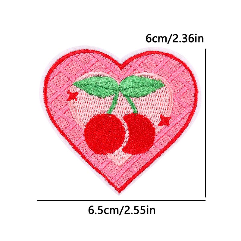 Lips Love Heart Patch Cartoon Embroidery Patch DIY Iron On Patches For Clothing Thermoadhesive Patches On Clothes Sewing Sticker