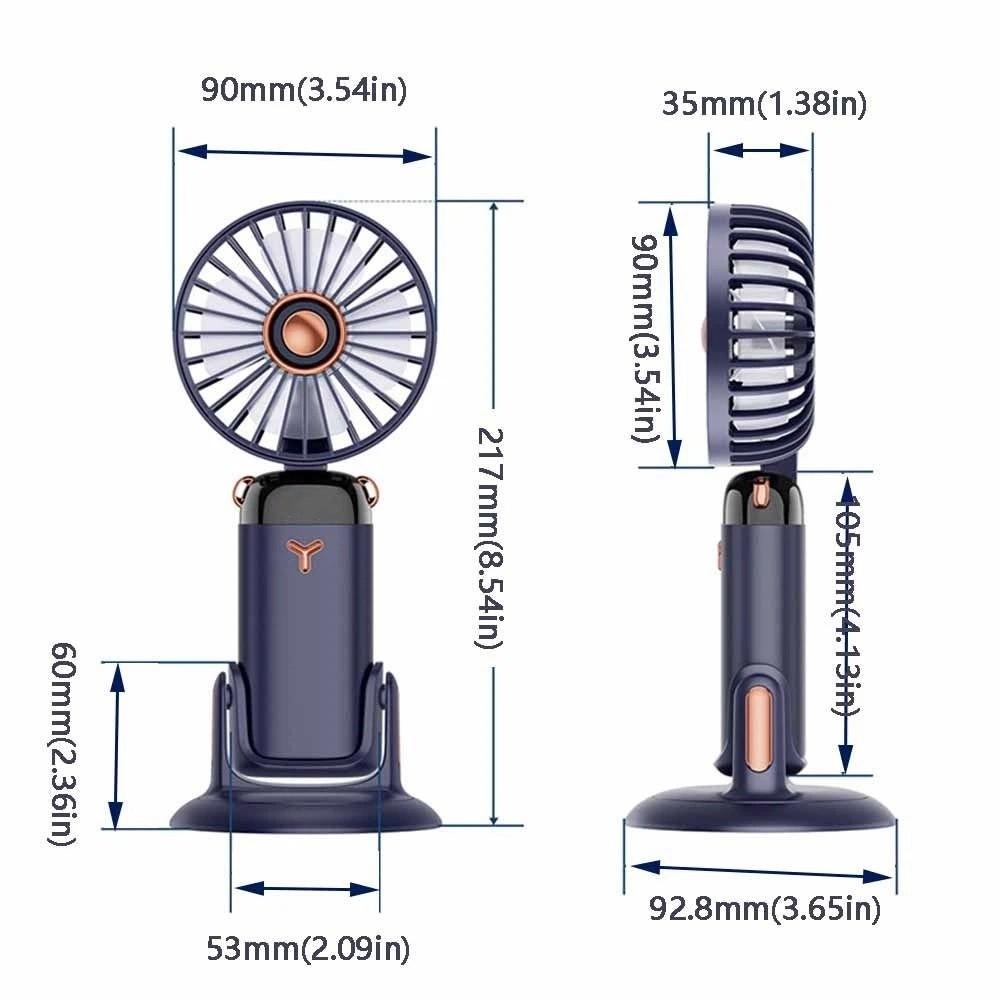 Adjustable Bracket Mini Adjustable Fan 2400mAh Stroller Fan Air Conditioner Fan  Home Desk