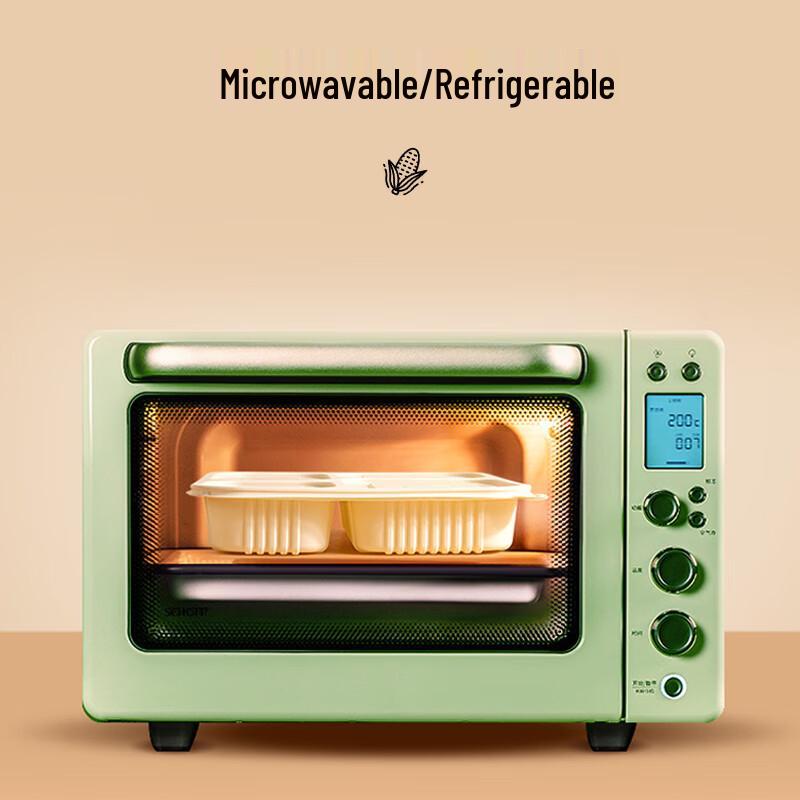 Biologiskt nedbrytbara takeaway-behållare med 4 fack