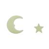 Fashionable 12Pcs Stars Moon Glow In Dark Fluorescent Decal Wall Stickers Home Decoration